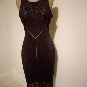 Atmosphere Elegant Black Midi Dress